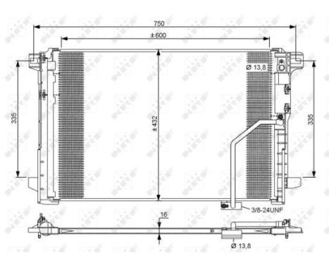 Condenser, air conditioning EASY FIT 35793 NRF, Image 5