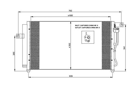 Condenser, air conditioning EASY FIT 35798 NRF, Image 2