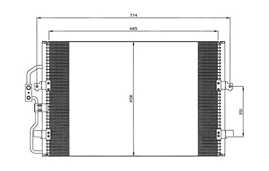 Condenser, air conditioning EASY FIT 35802 NRF, Image 7
