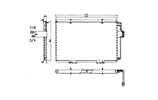 Condenser, air conditioning EASY FIT 35815 NRF