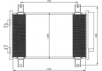 Condenser, air conditioning EASY FIT 35840 NRF
