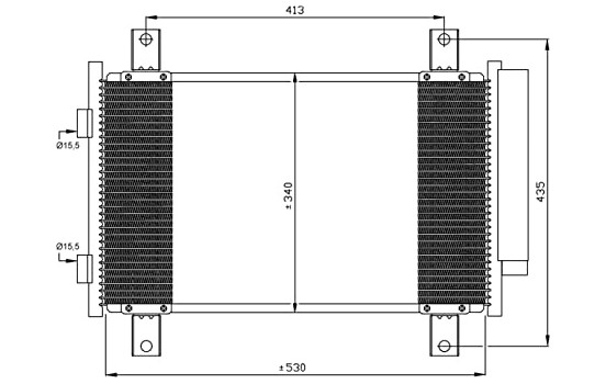 Condenser, air conditioning EASY FIT 35840 NRF
