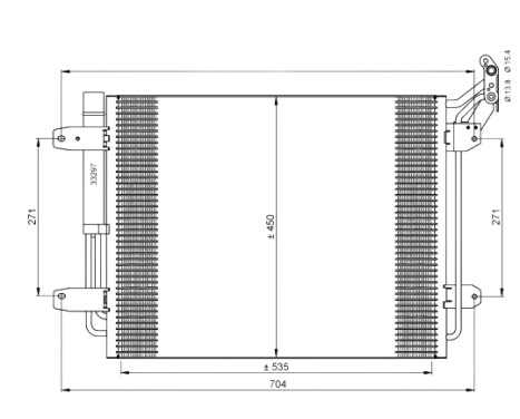 Condenser, air conditioning EASY FIT 35848 NRF, Image 2