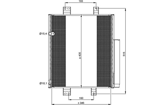 Condenser, air conditioning EASY FIT 35853 NRF, Image 5