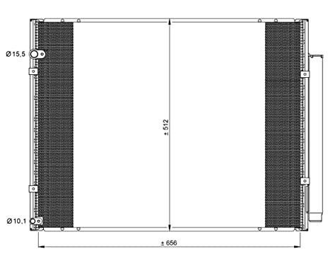 Condenser, air conditioning EASY FIT 35857 NRF
