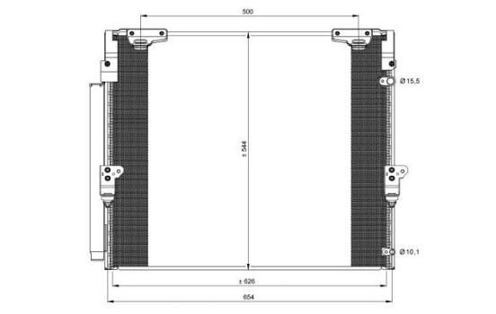 Condenser, air conditioning EASY FIT 35862 NRF, Image 7