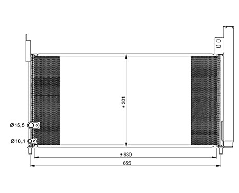 Condenser, air conditioning EASY FIT 35863 NRF