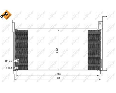 Condenser, air conditioning EASY FIT 35863 NRF, Image 6