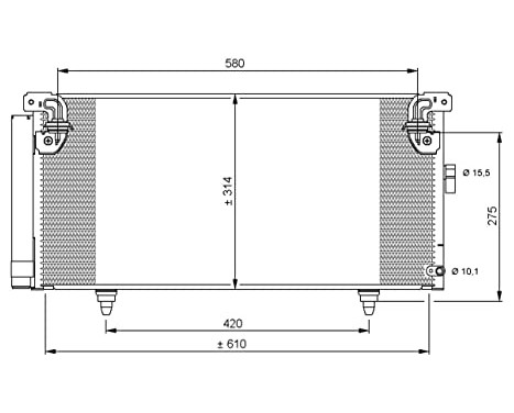 Condenser, air conditioning EASY FIT 35868 NRF, Image 7