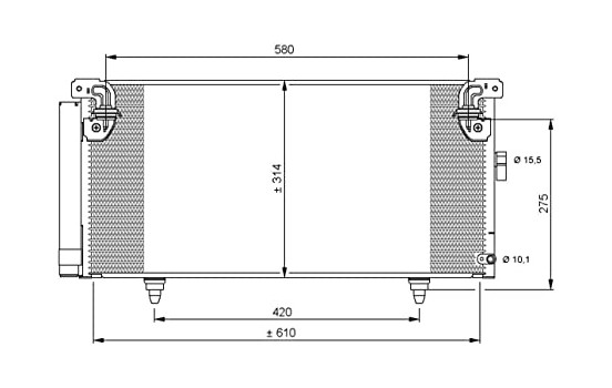 Condenser, air conditioning EASY FIT 35868 NRF, Image 7