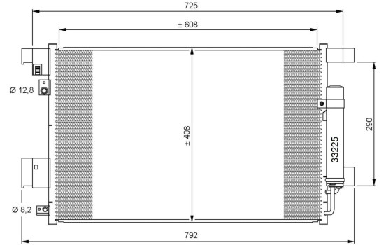 Condenser, air conditioning EASY FIT 35872 NRF, Image 4