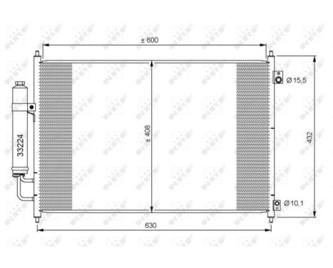 Condenser, air conditioning EASY FIT 35873 NRF, Image 5