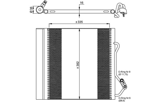 Condenser, air conditioning EASY FIT 35874 NRF, Image 5