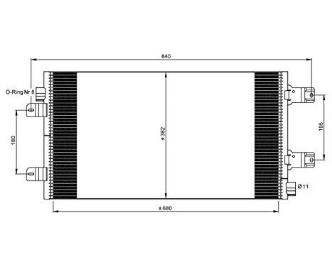 Condenser, air conditioning EASY FIT 35880 NRF