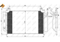 Condenser, air conditioning EASY FIT 35881 NRF