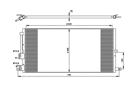 Condenser, air conditioning EASY FIT 35885 NRF, Image 6
