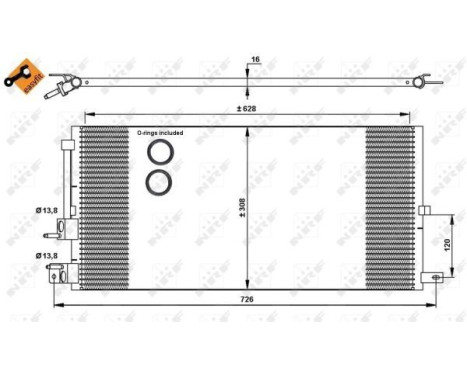 Condenser, air conditioning EASY FIT 35885 NRF, Image 4