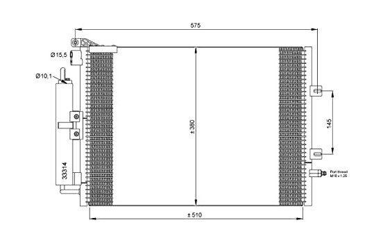Condenser, air conditioning EASY FIT 35897 NRF, Image 7