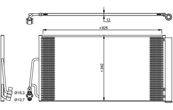 Condenser, air conditioning EASY FIT 35898 NRF, Image 2