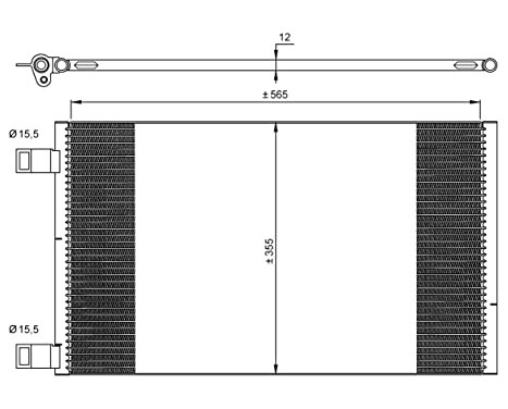 Condenser, air conditioning EASY FIT 35902 NRF, Image 2