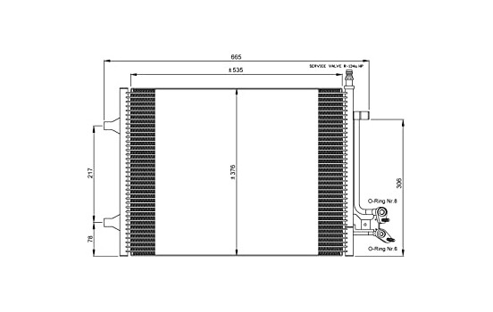 Condenser, air conditioning EASY FIT 35904 NRF, Image 5