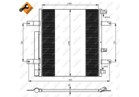 Condenser, air conditioning EASY FIT 35925 NRF