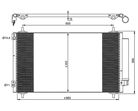 Condenser, air conditioning EASY FIT 35935 NRF, Image 7