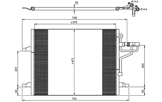 Condenser, air conditioning EASY FIT 35936 NRF, Image 6