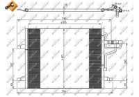Condenser, air conditioning EASY FIT 35936 NRF