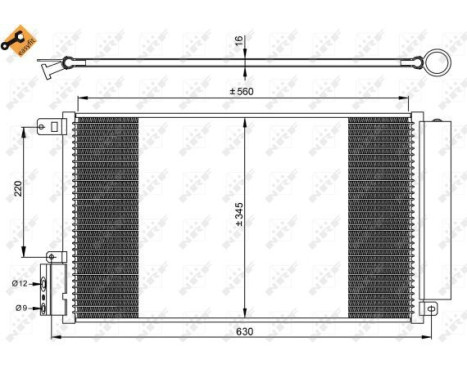 Condenser, air conditioning EASY FIT 35939 NRF, Image 4