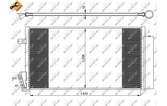 Condenser, air conditioning EASY FIT 35940 NRF, Image 4