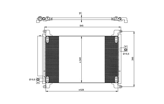 Condenser, air conditioning EASY FIT 35941 NRF
