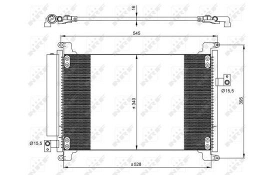 Condenser, air conditioning EASY FIT 35941 NRF, Image 2