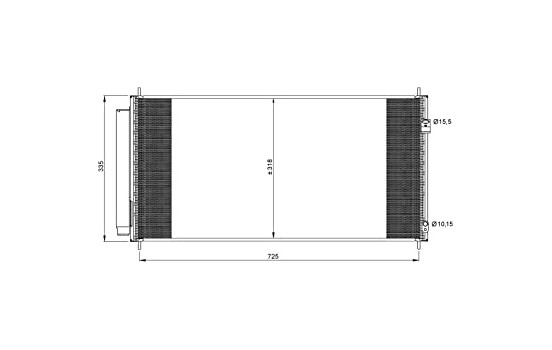 Condenser, air conditioning EASY FIT 35943 NRF, Image 5