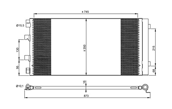 Condenser, air conditioning EASY FIT 35972 NRF, Image 3