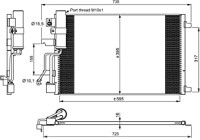 Condenser, air conditioning EASY FIT 35975 NRF