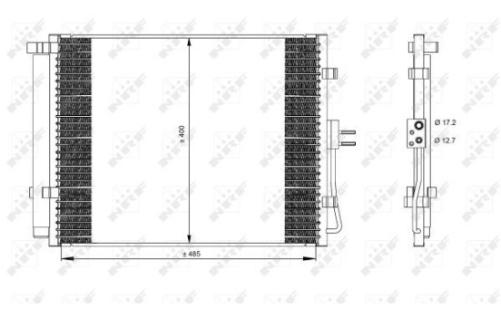Condenser, air conditioning EASY FIT 35984 NRF, Image 2