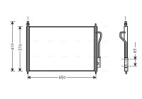 Condenser, air conditioning FD5268 Ava Quality Cooling