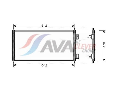 Condenser, air conditioning FD5303 Ava Quality Cooling