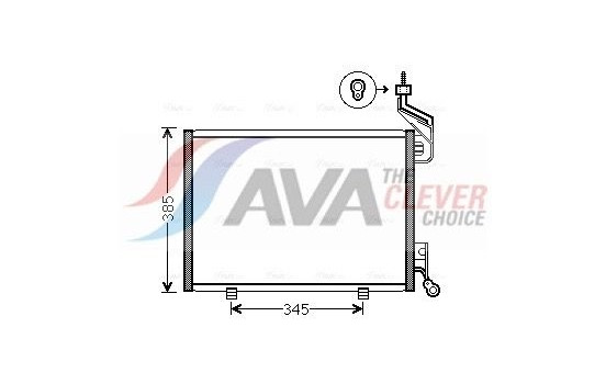 Condenser, air conditioning FD5444 Ava Quality Cooling, Image 2