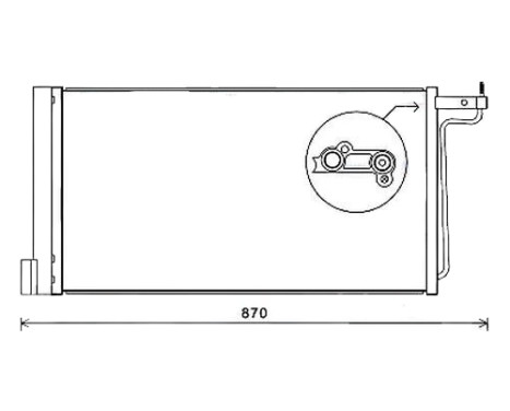 Condenser, air conditioning FD5485D Ava Quality Cooling