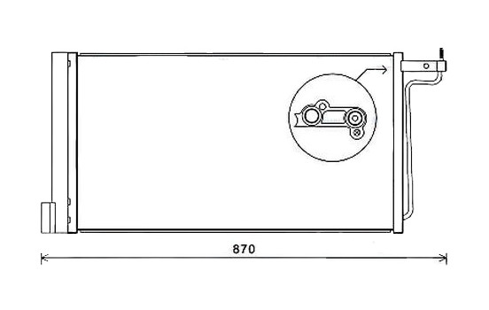 Condenser, air conditioning FD5485D Ava Quality Cooling