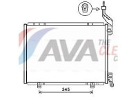 Condenser, air conditioning FD5593 Ava Quality Cooling