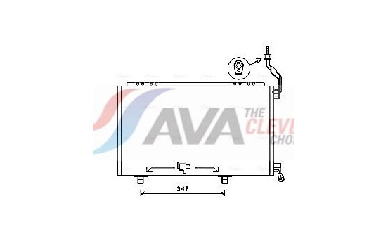 Condenser, air conditioning FD5606 Ava Quality Cooling, Image 2