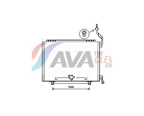 Condenser, air conditioning FD5610 Ava Quality Cooling