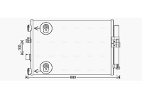 Condenser, air conditioning FD5654D Ava Quality Cooling