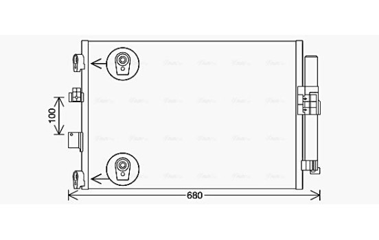 Condenser, air conditioning FD5654D Ava Quality Cooling