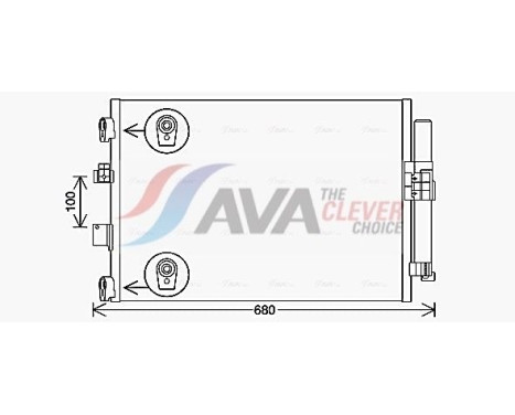 Condenser, air conditioning FD5654D Ava Quality Cooling
