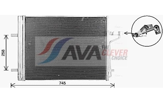 Condenser, air conditioning FD5694D Ava Quality Cooling