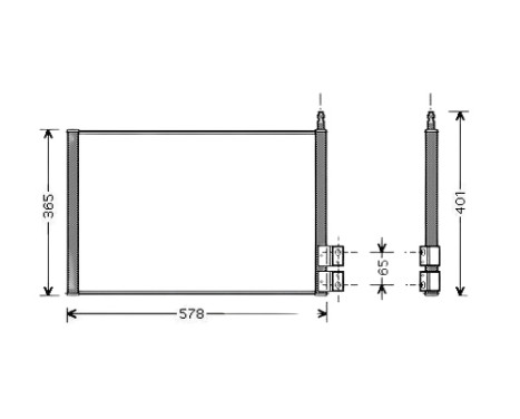 Condenser, air conditioning FDA5328 Ava Quality Cooling